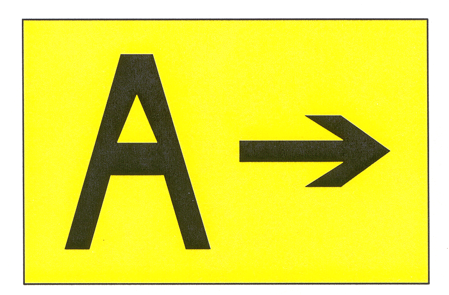 Direction Sign for Runway Exit