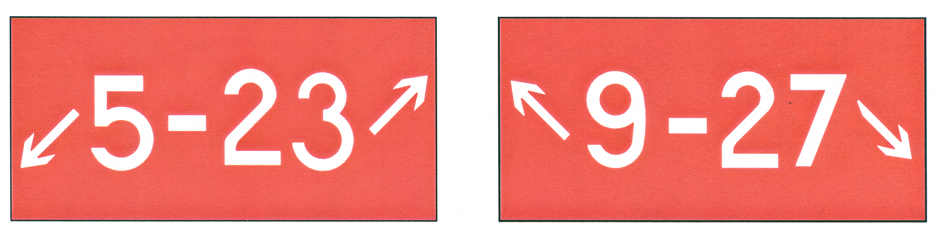 Holding Position Sign for a Taxiway that Intersects the Intersection of Two Runways