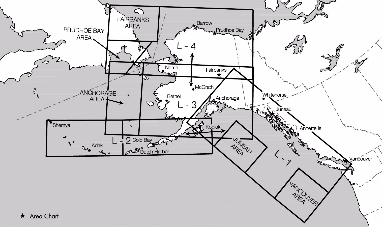 Alaska En Route Low Altitude Chart
