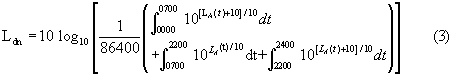 Equation 3 in Appendix A to Part 150-Noise Exposure Maps