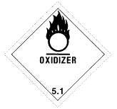 Figure 1 in § 172.426 OXIDIZER label.