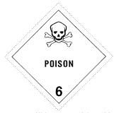 Figure 1 in § 172.430 POISON label.