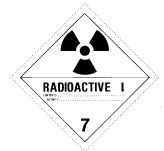 Figure 1 in § 172.436 RADIOACTIVE WHITE-I label.