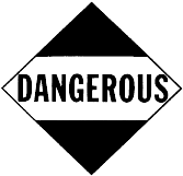 Figure 1 in § 172.521 DANGEROUS placard.