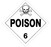Figure 1 in § 172.554 POISON placard.