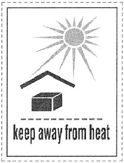 Figure 1 in § 172.317 KEEP AWAY FROM HEAT handling mark.