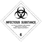 Figure 1 in § 172.432 INFECTIOUS SUBSTANCE label.