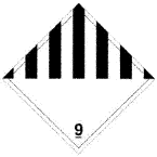 Figure 1 in § 172.446 CLASS 9 label.