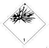Figure 5 in § 172.411 EXPLOSIVE 1.1, 1.2, 1.3, 1.4, 1.5 and 1.6 labels, and EXPLOSIVE Subsidiary label.