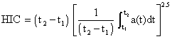 Equation 1 in § 27.562 Emergency landing dynamic conditions.