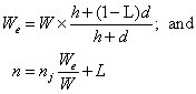 Equation 1 in § 29.725 Limit drop test.