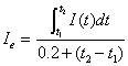 Equation 1 in § 29.1401 Anticollision light system.