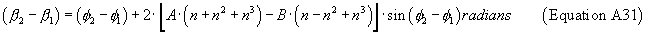 Equation 33 in Appendix A to Part 420-Method for Defining a Flight Corridor
