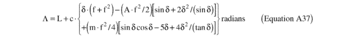 Equation 39 in Appendix A to Part 420-Method for Defining a Flight Corridor