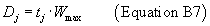 Equation 7 in Appendix B to Part 420-Method for Defining a Flight Corridor